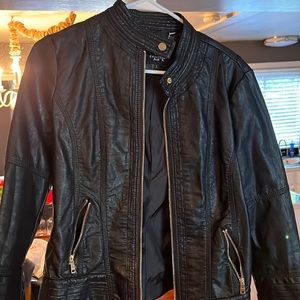 Coalition Black Leather Jacket (L)